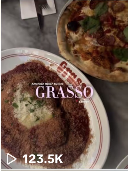 Restaurant reel still with 123.5K views